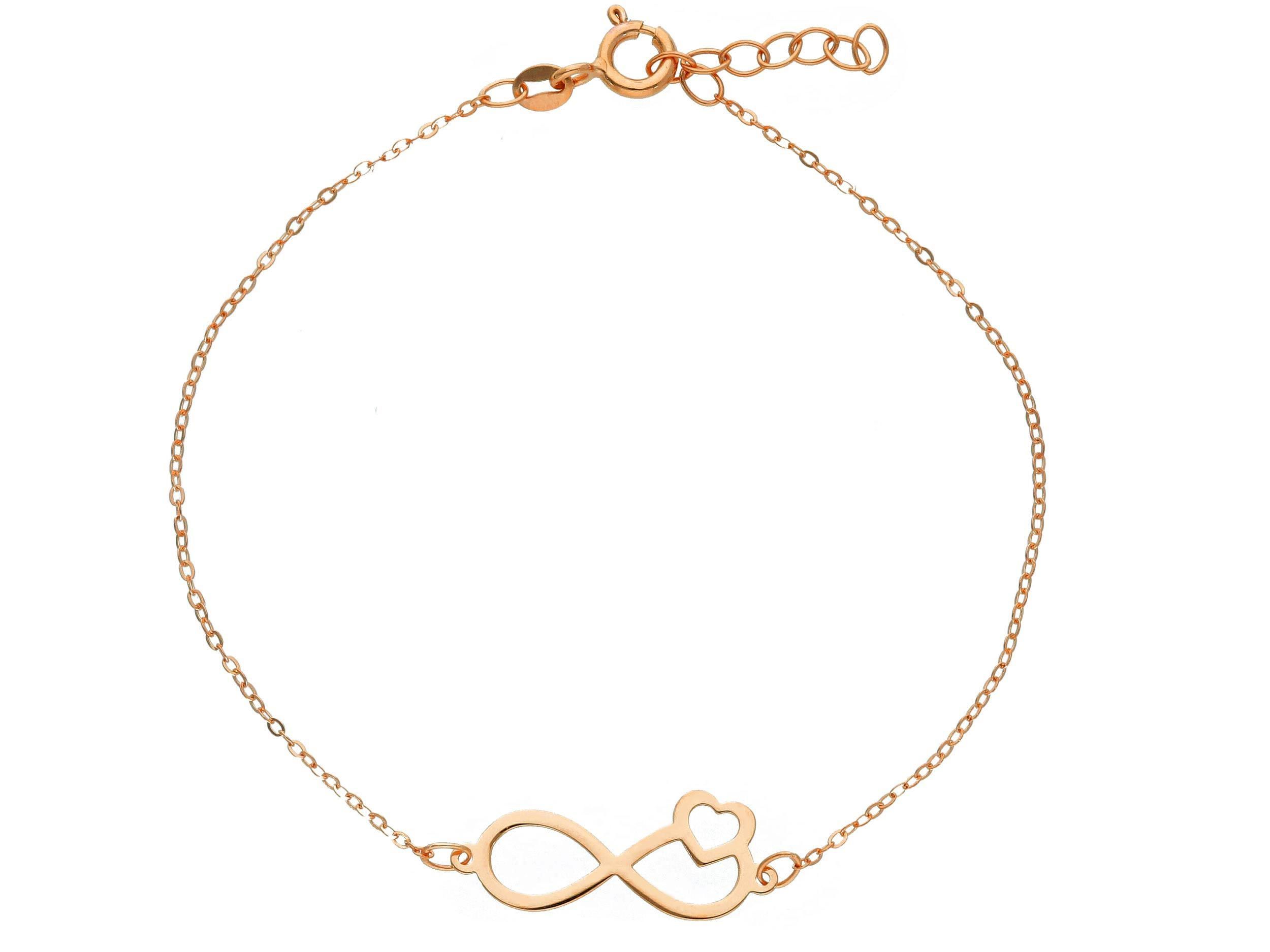 Rose gold infinity symbol bracelet k9 (code S249356)
